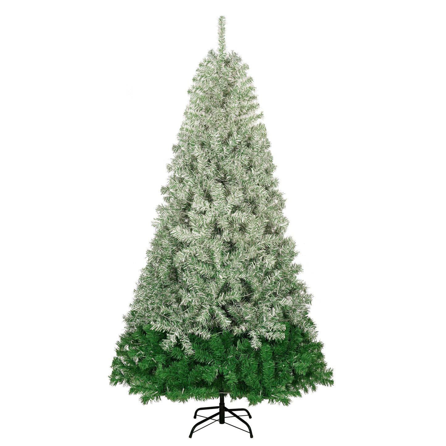 Classic Pine Christmas Tree with Gradient Design and 300 Cool White LED Lights