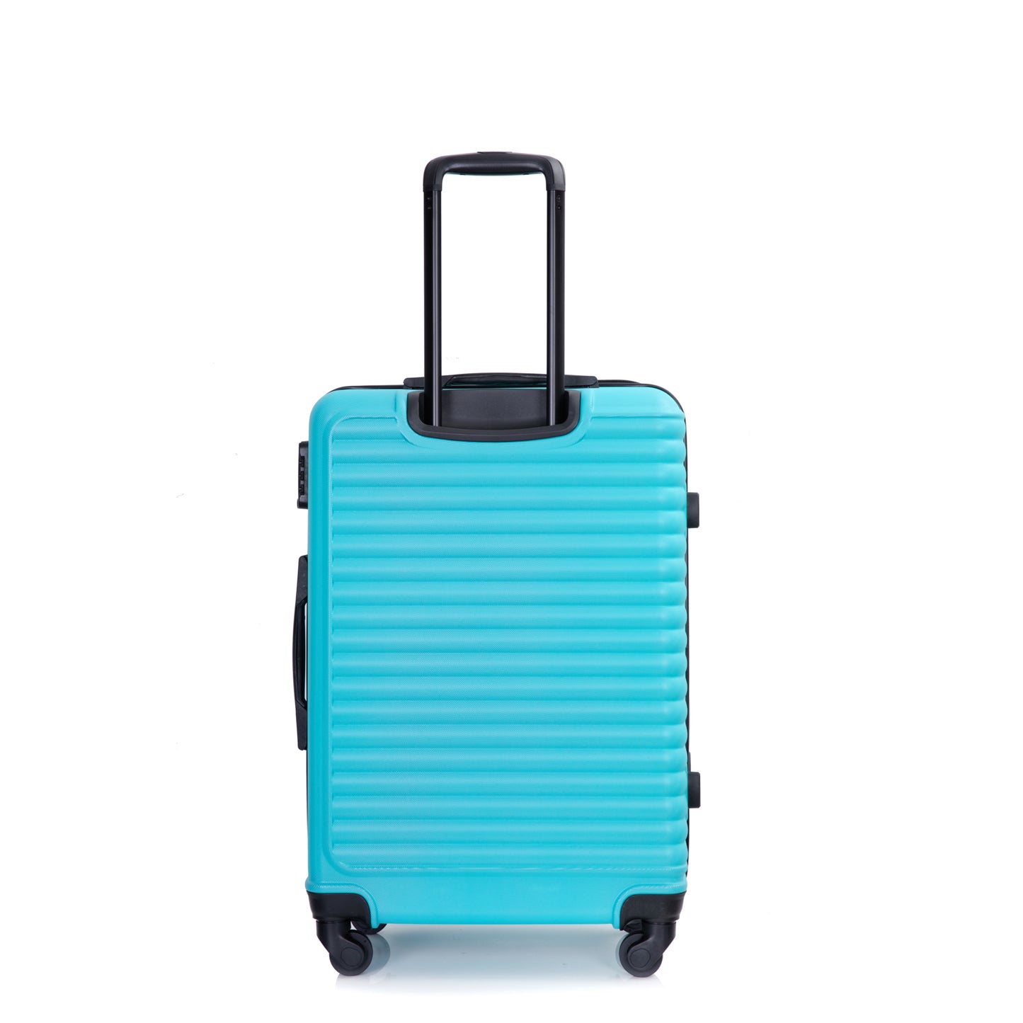 3 Piece Luggage Sets ABS Lightweight Suitcase with Two Hooks, Spinner Wheels, TSA Lock, (20/24/28) Turquoise