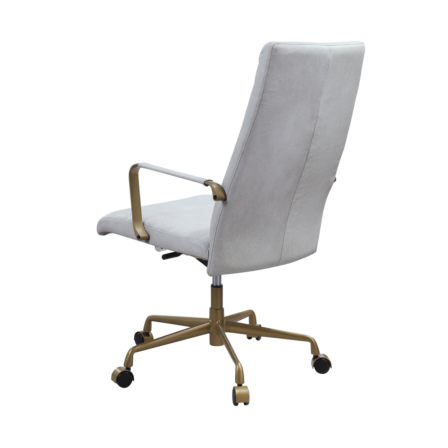 Duralo Office Chair in Vintage White Top Grain Leather 93168