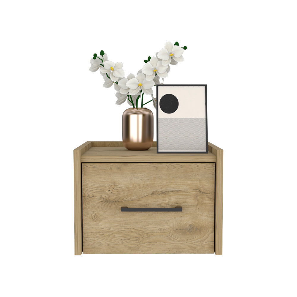 Floating Nightstand Calion, Bedroom, Macadamia