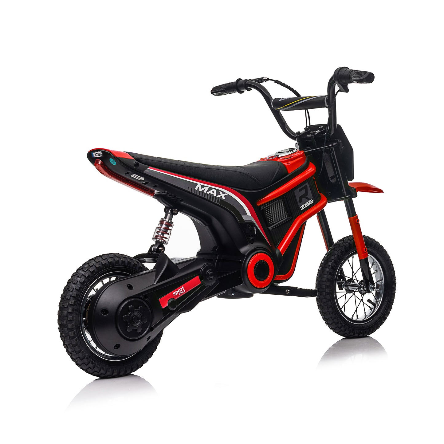 Electric Motocross Motorcycle for Kids - High Speed, Dual Suspension, MP3 Player, Ages 8-12