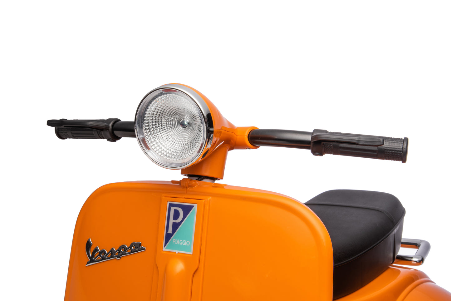 12V LICENSED Vespa Scooter Motorcycle with Side Car for kids, Orange