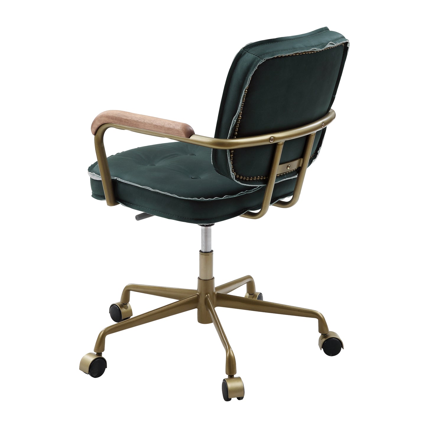 Siecross Office Chair, Emerald Green Leather 93171