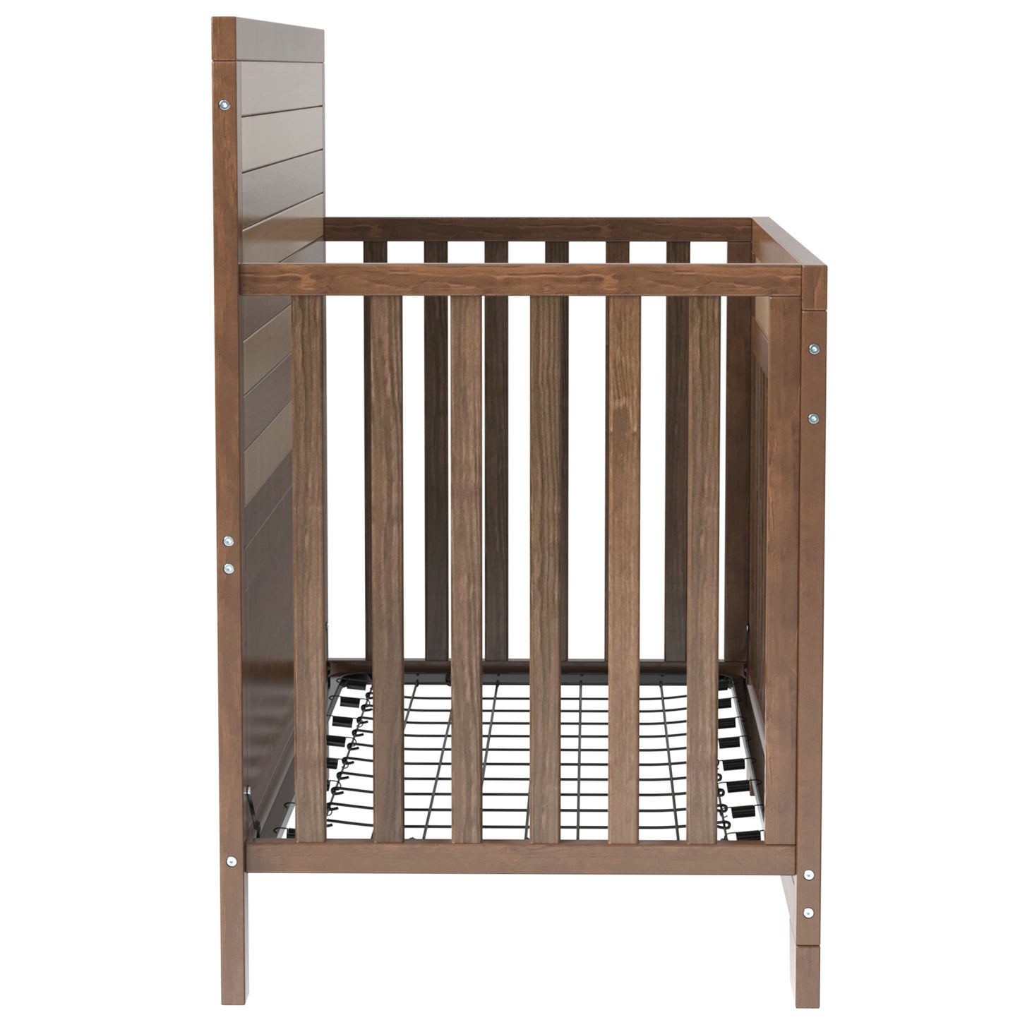 3 Pieces Nursery Sets Baby Crib and Changer Dreeser with Removable Changing Tray Bedroom Sets Brown