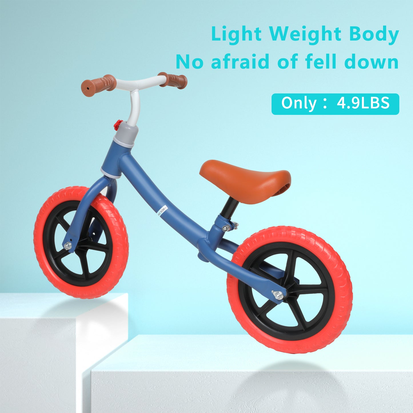 11-inch Adjustable Height Kids Balance Bike with Professional Tyres for 2-6 Year Olds