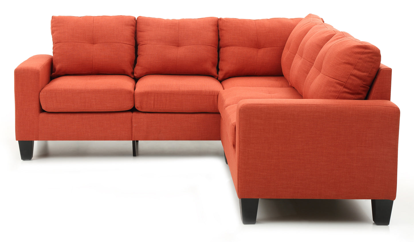 Newbury G473B-SC Sectional in Orange Palette