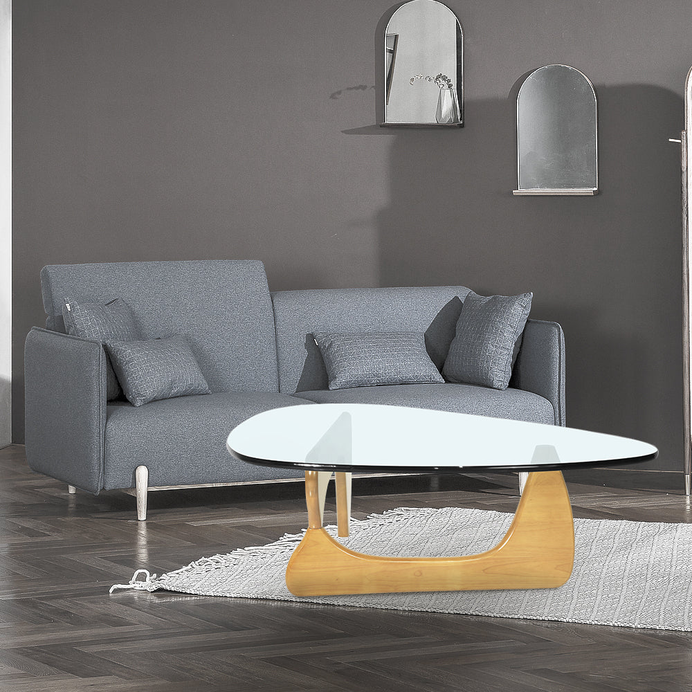 Triangle Coffee Table - Contemporary Solid Wood Design