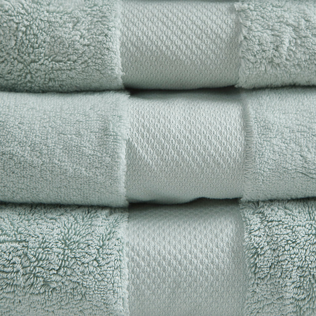 Turkish Cotton Deluxe Bath Towel Set with Dobby Border