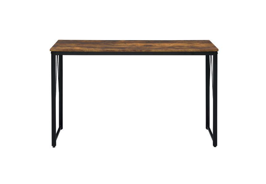 Rustic Industrial Style Writing Desk with Weathered Oak & Black Finish 92605