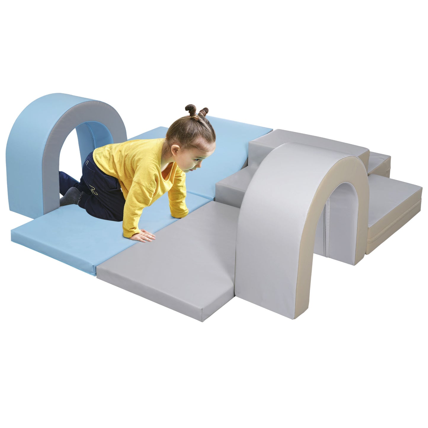 Soft EPE Foam Climbing and Crawling Playset for Active Indoor Play