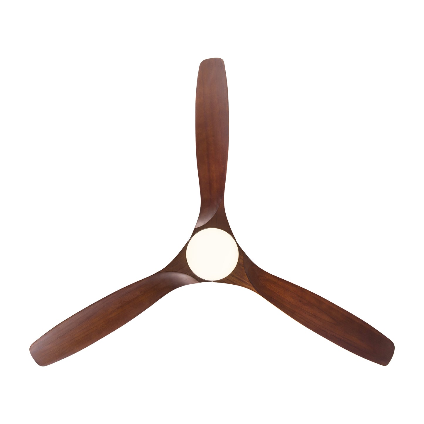 52 Inch Integrated LED Ceiling Fan with Solid Wood Blades and Color Changing Light