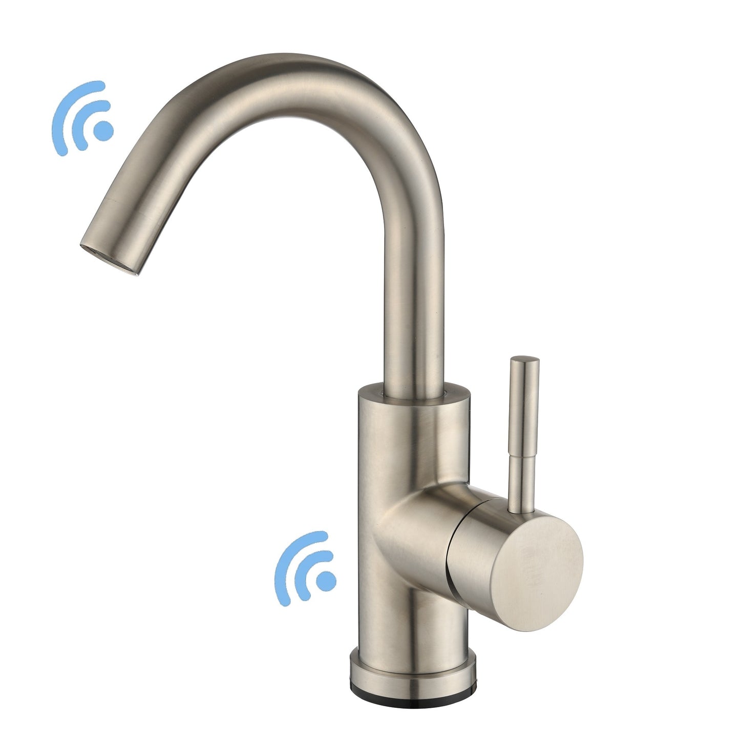 Touch-Controlled Stainless Steel Bathroom Faucet