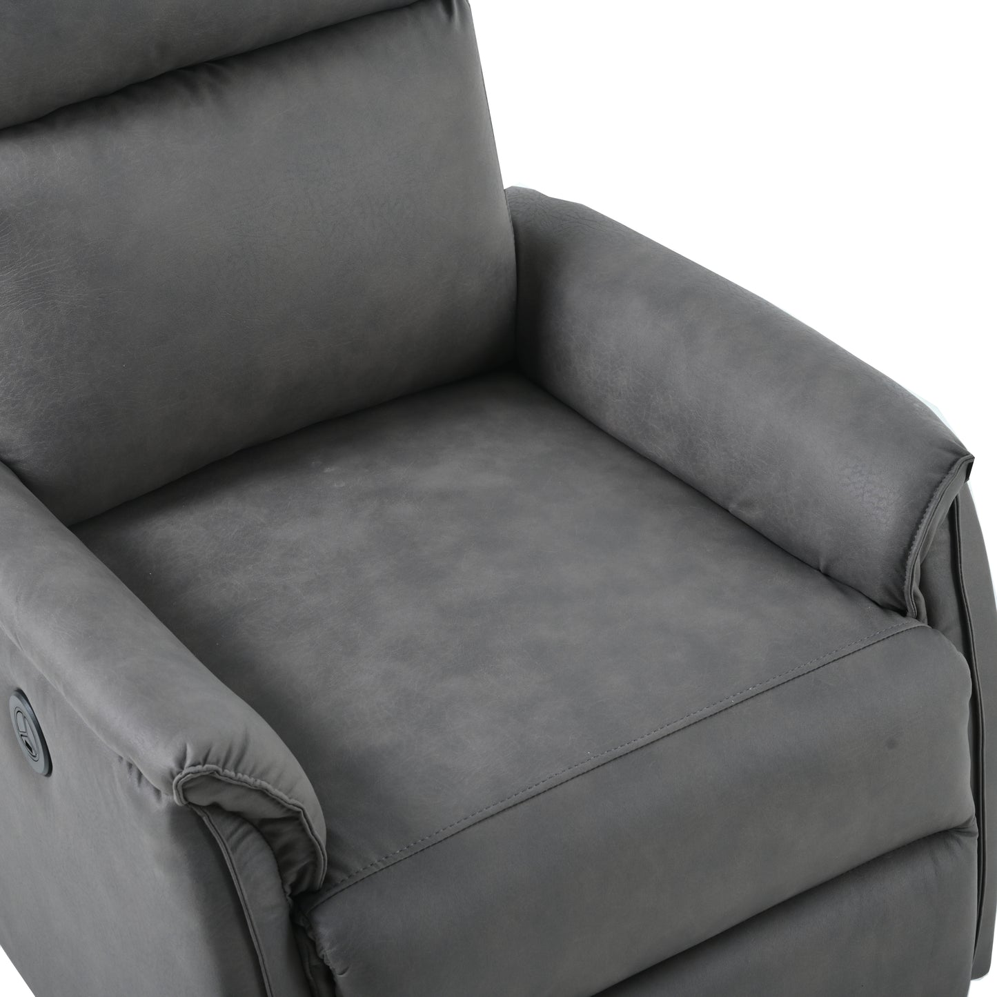 Dark Gray Electric Power Recliner Chair with USB Ports