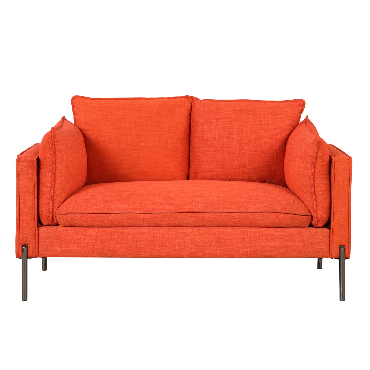 Modern 2-Piece Sofa Set with Loveseat and 3-Seat Couch