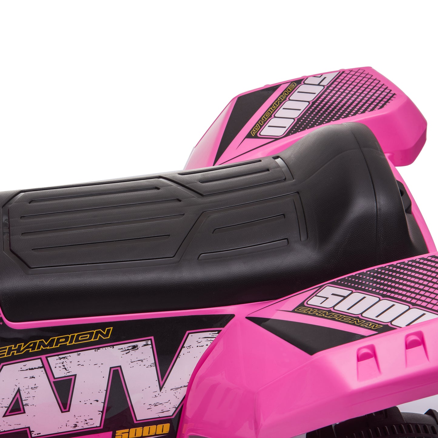 Pink Rechargeable Battery Powered Kids ATV with All-Terrain Wheels