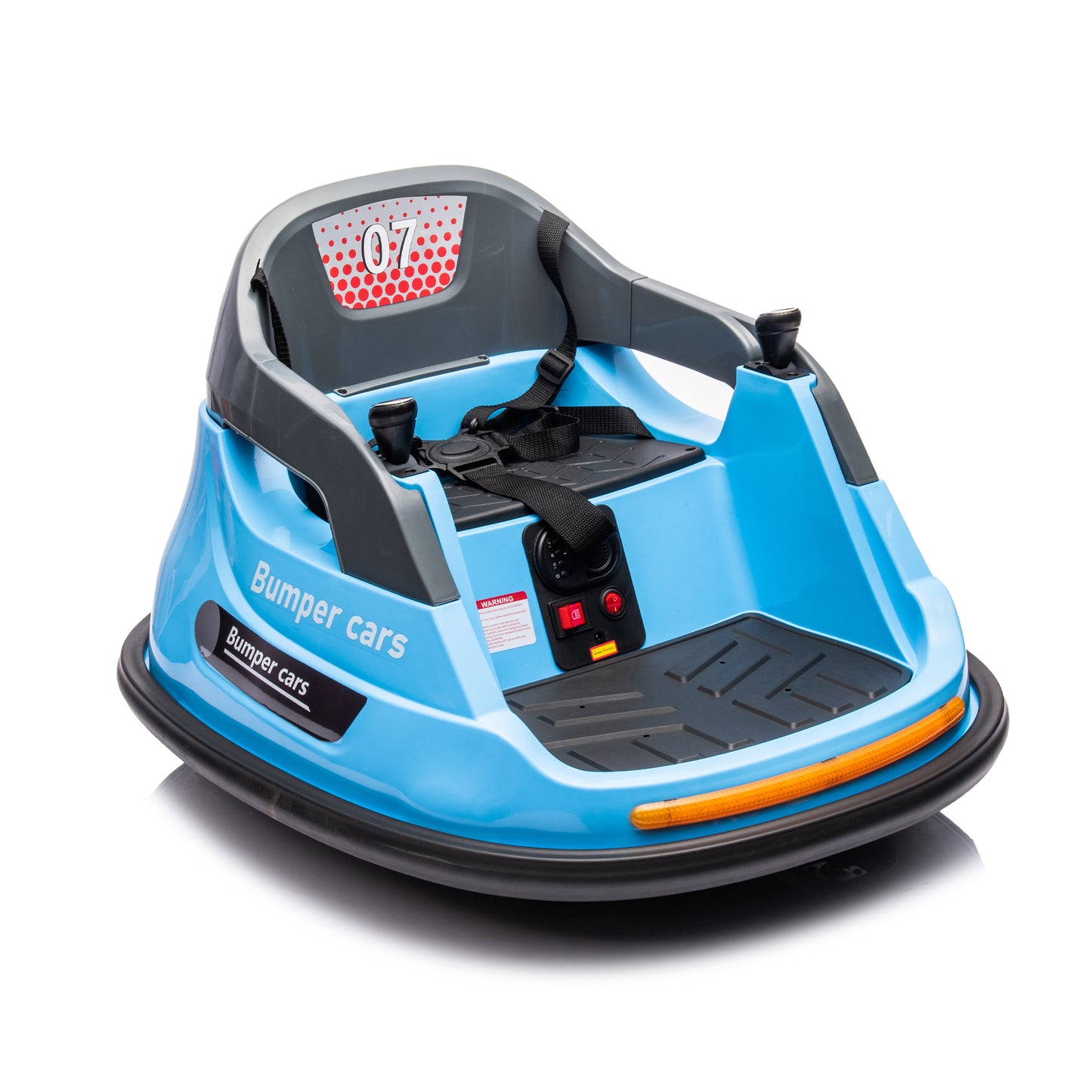 12V Ride-On Bumper Car for Kids with Remote Control and LED Lights