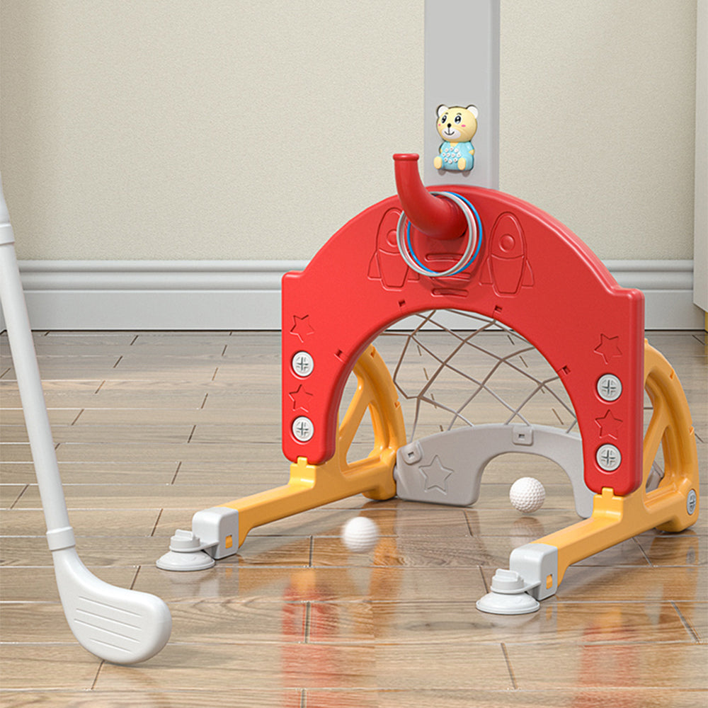 Cantoon Bear Kids Toddler Basketball Stand: The Ultimate 3-in-1 Indoor Activity Center