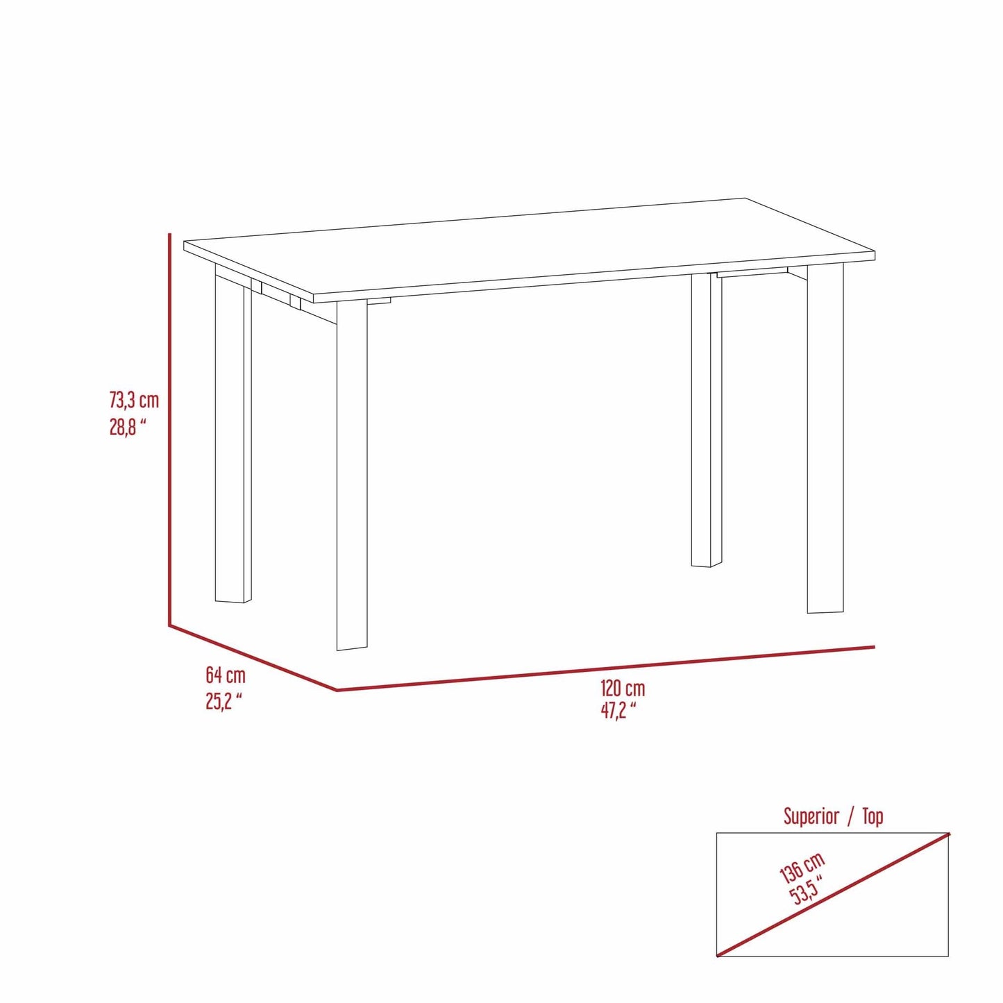 Steel-Legged Mahogany Writing Desk