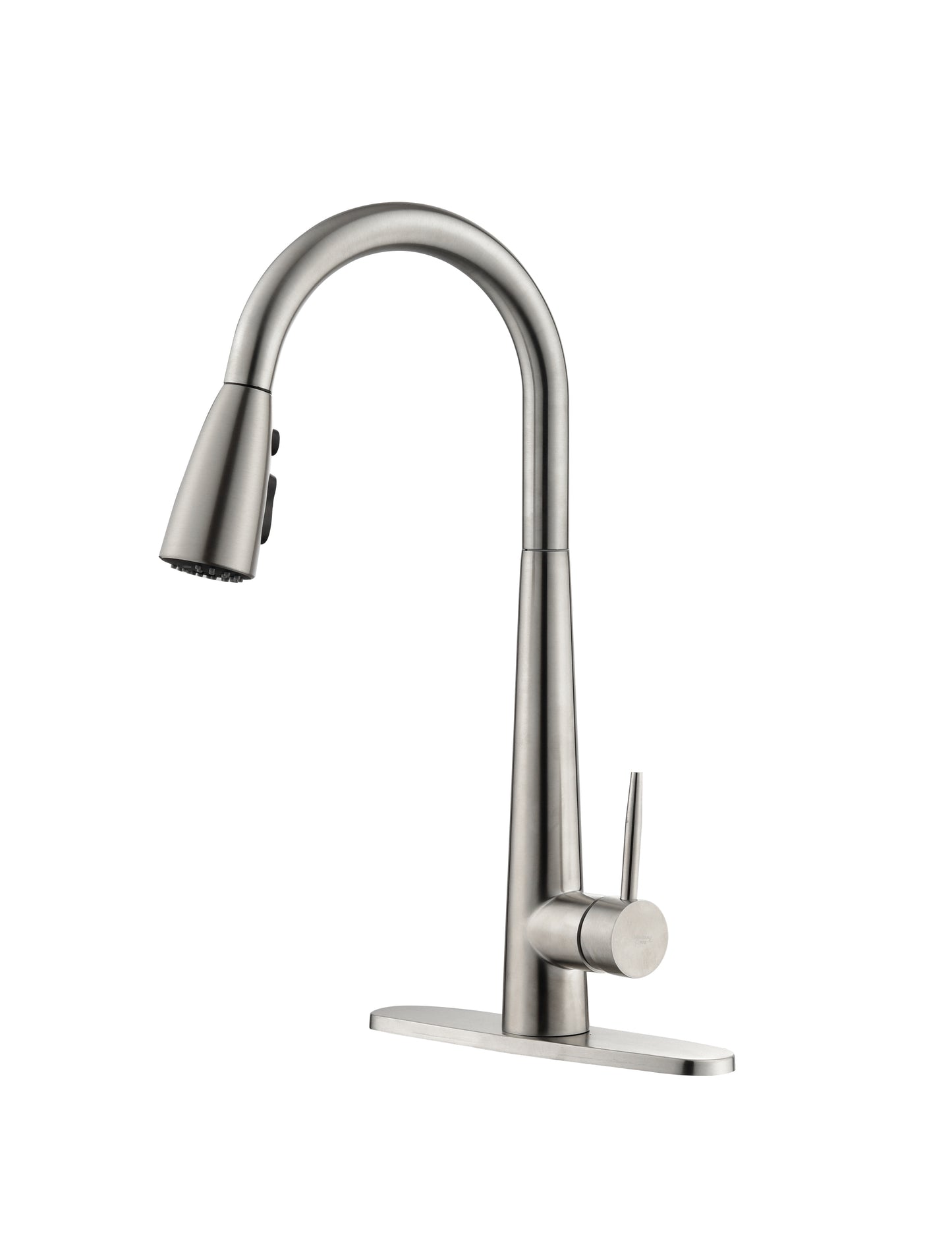 Commercial-Grade Stainless Steel Kitchen Faucet with Pull Down Sprayer and High Arc Handle