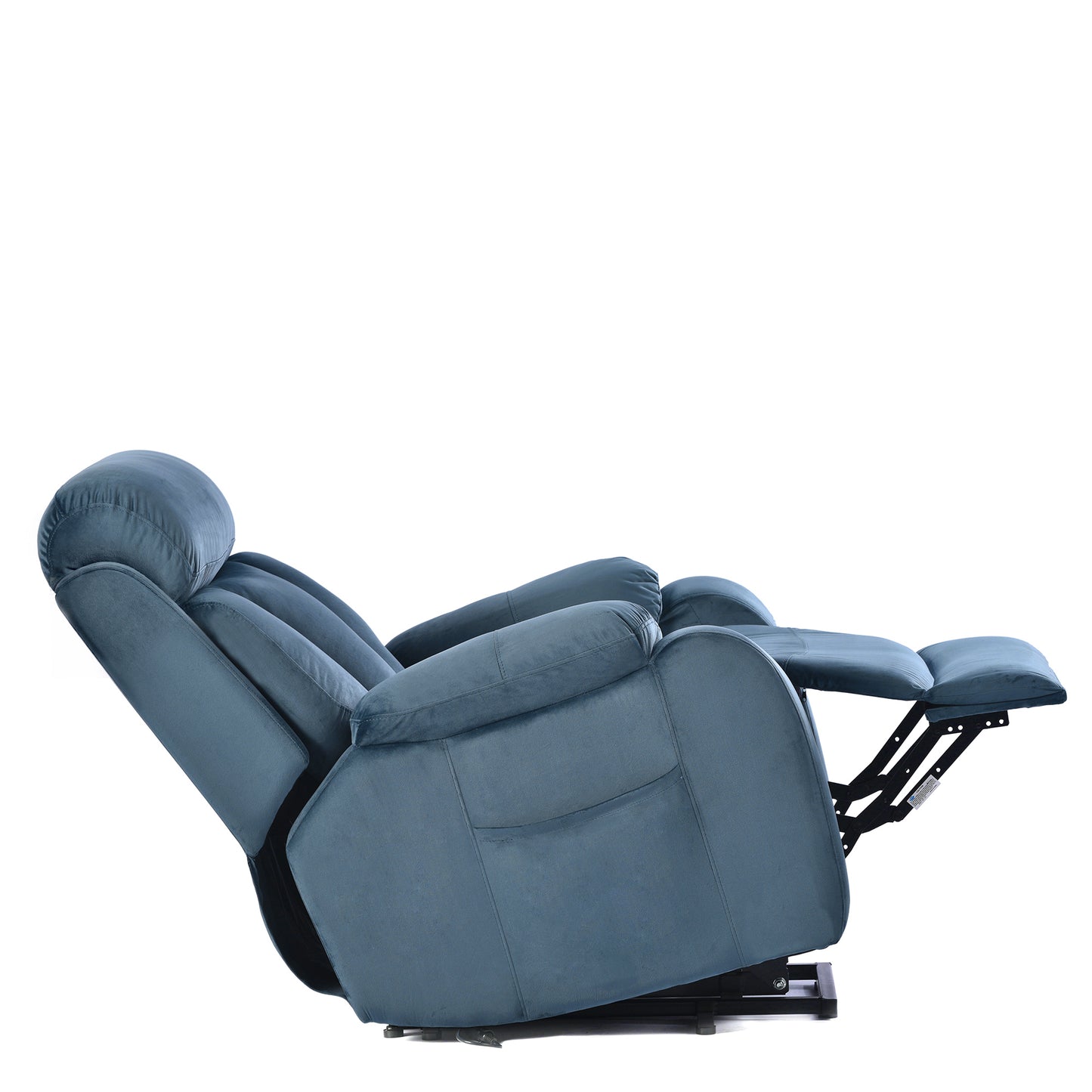 Elderly Power Lift Recliner Chair in Navy Blue with Remote Control