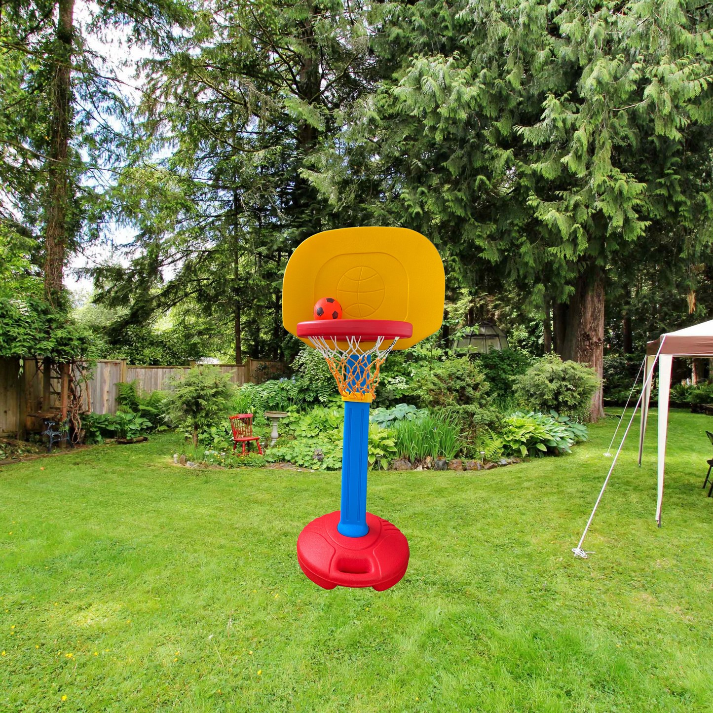 Adjustable Height Children's Basketball Hoop for Indoor and Outdoor Use