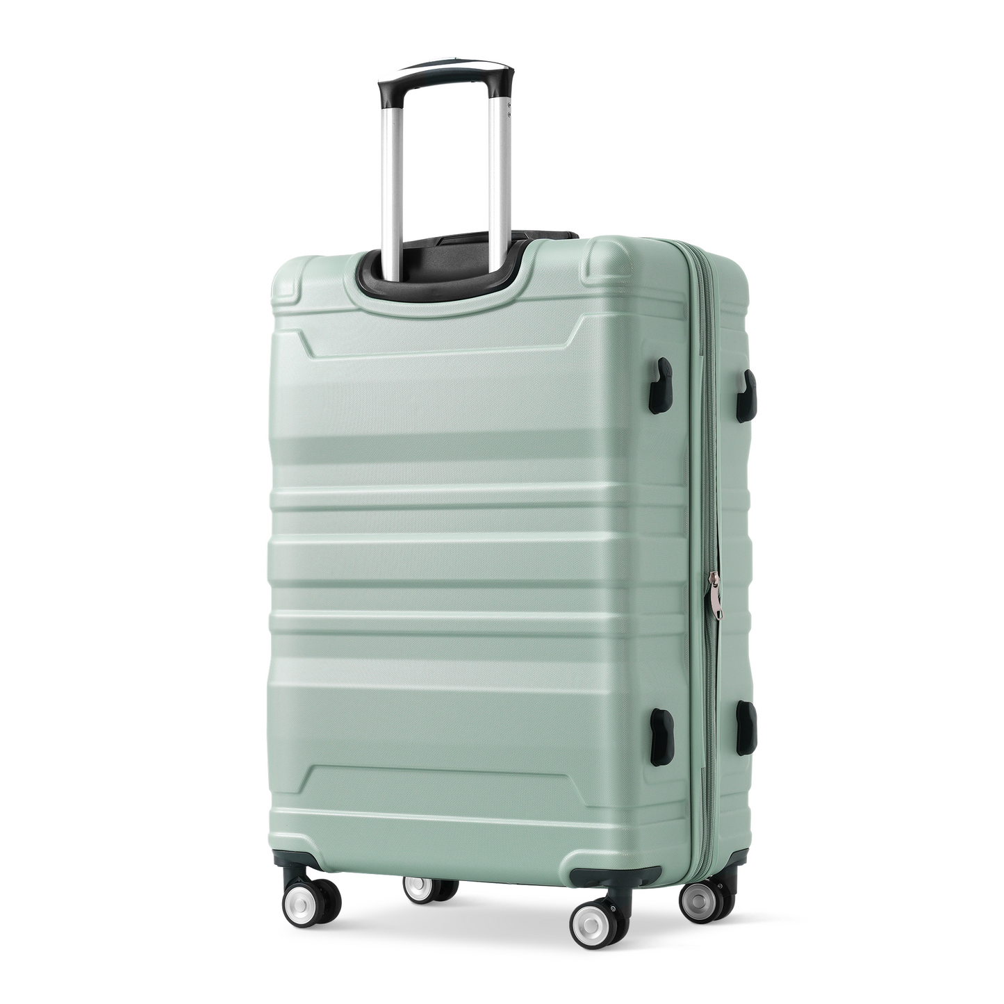 Luggage Sets New Model Expandable ABS Hardshell 3pcs Clearance Luggage Hardside Lightweight Durable Suitcase sets Spinner Wheels Suitcase with TSA Lock 20''24''28''( light green)