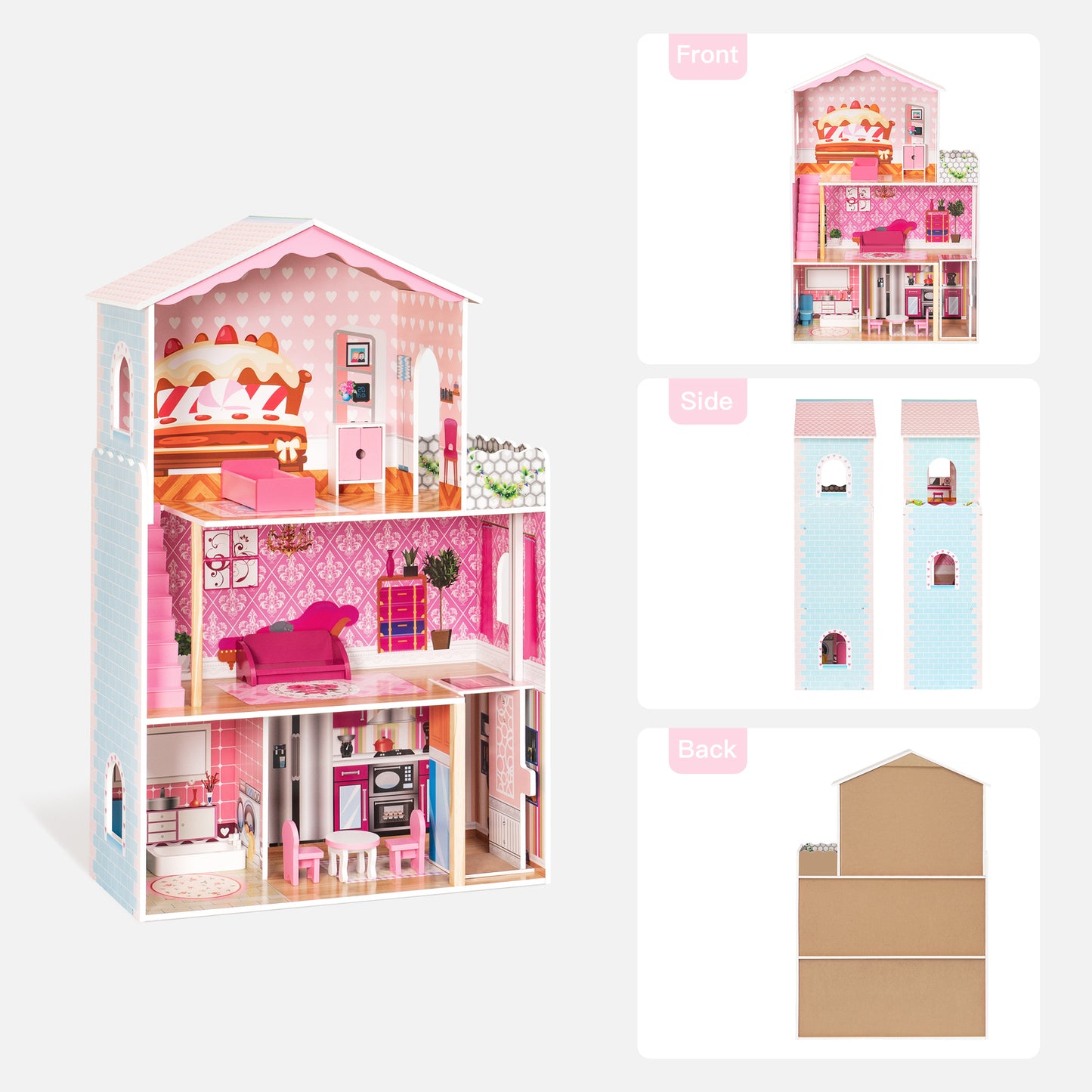 Dreamy Wooden Dollhouse: Spark Imaginative Play