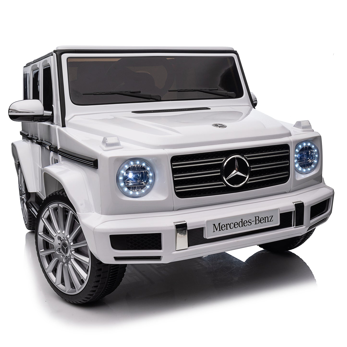 Licensed Mercedes-Benz G500,24V Kids ride on toy 2.4G W/Parents Remote Control,electric car for kids,Three speed adjustable,Power display, USB,MP3 ,Bluetooth,LED light,Three-point safety belt