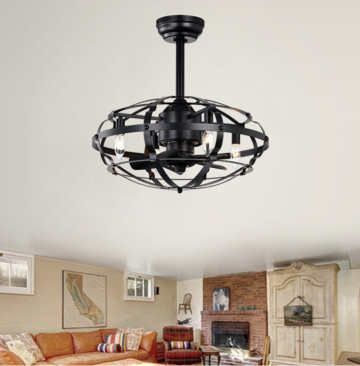 Bladeless Industrial Ceiling Fan with Reversible Motor and Remote Control