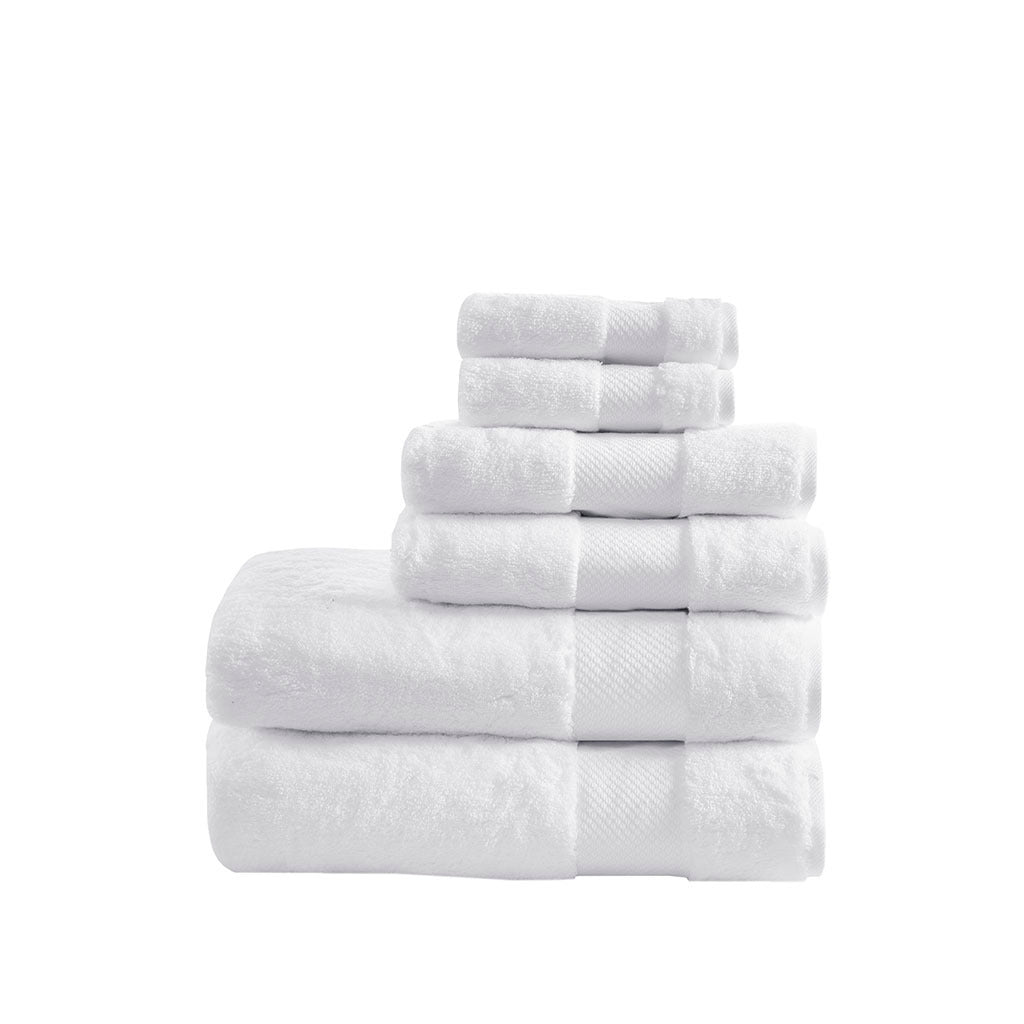 Madison Park Luxury Turkish Cotton 6-Piece Bathroom Towel Bundle