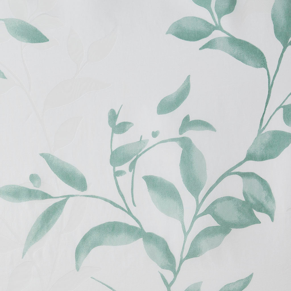 Seafoam Botanical Burnout Shower Curtain by Madison Park