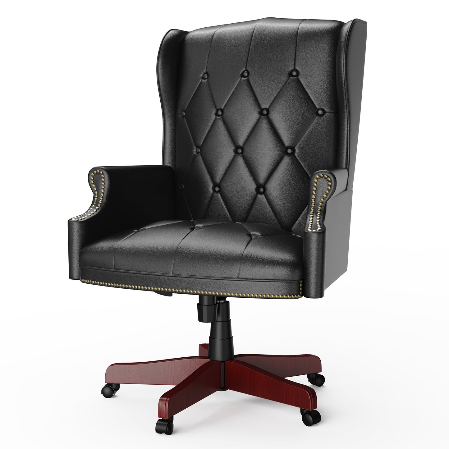 330LBS Executive Office Chair, Ergonomic Design High Back Reclining Comfortable Desk Chair - Black