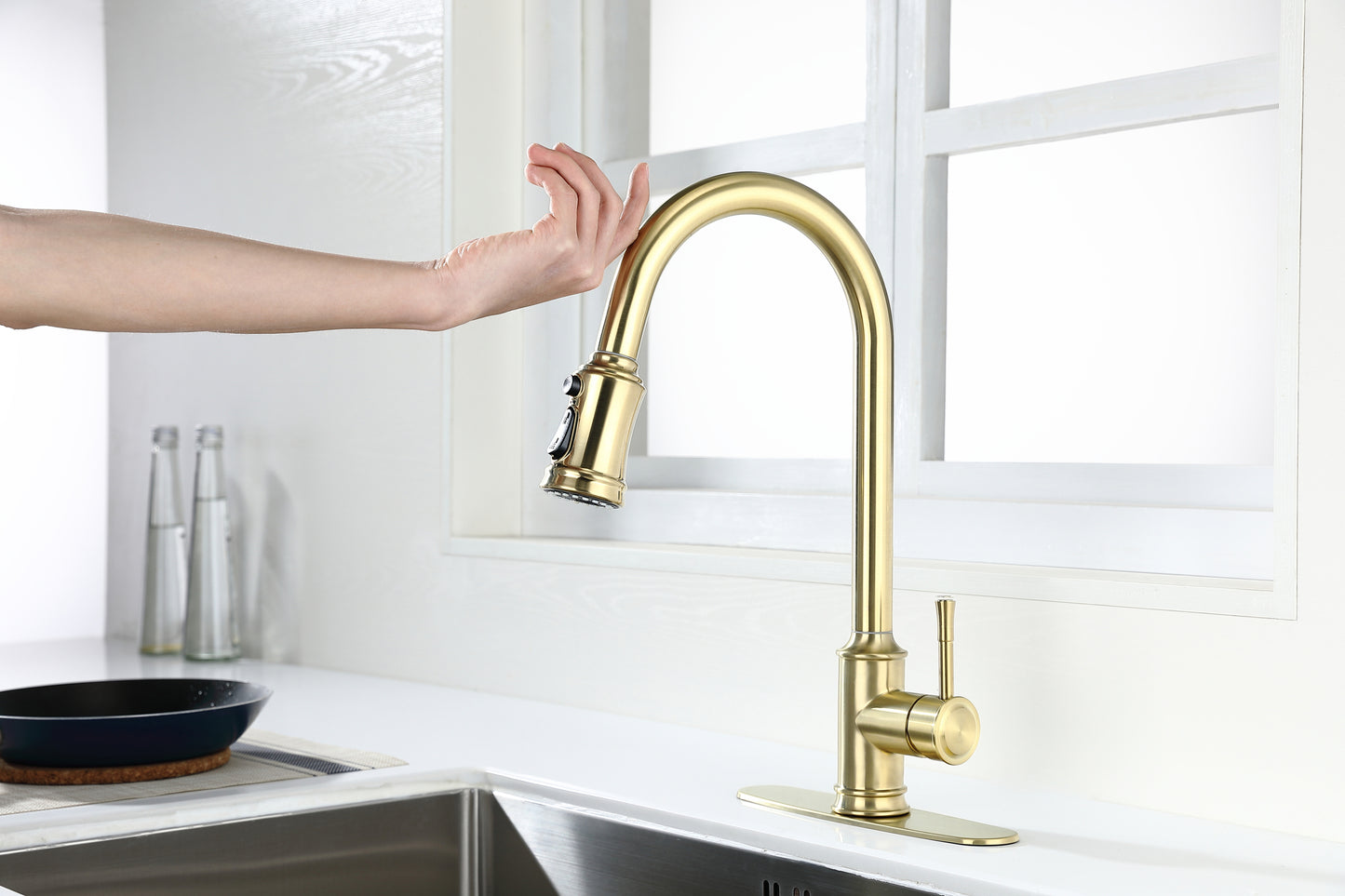 Touch Kitchen Faucet with Pull Down Sprayer