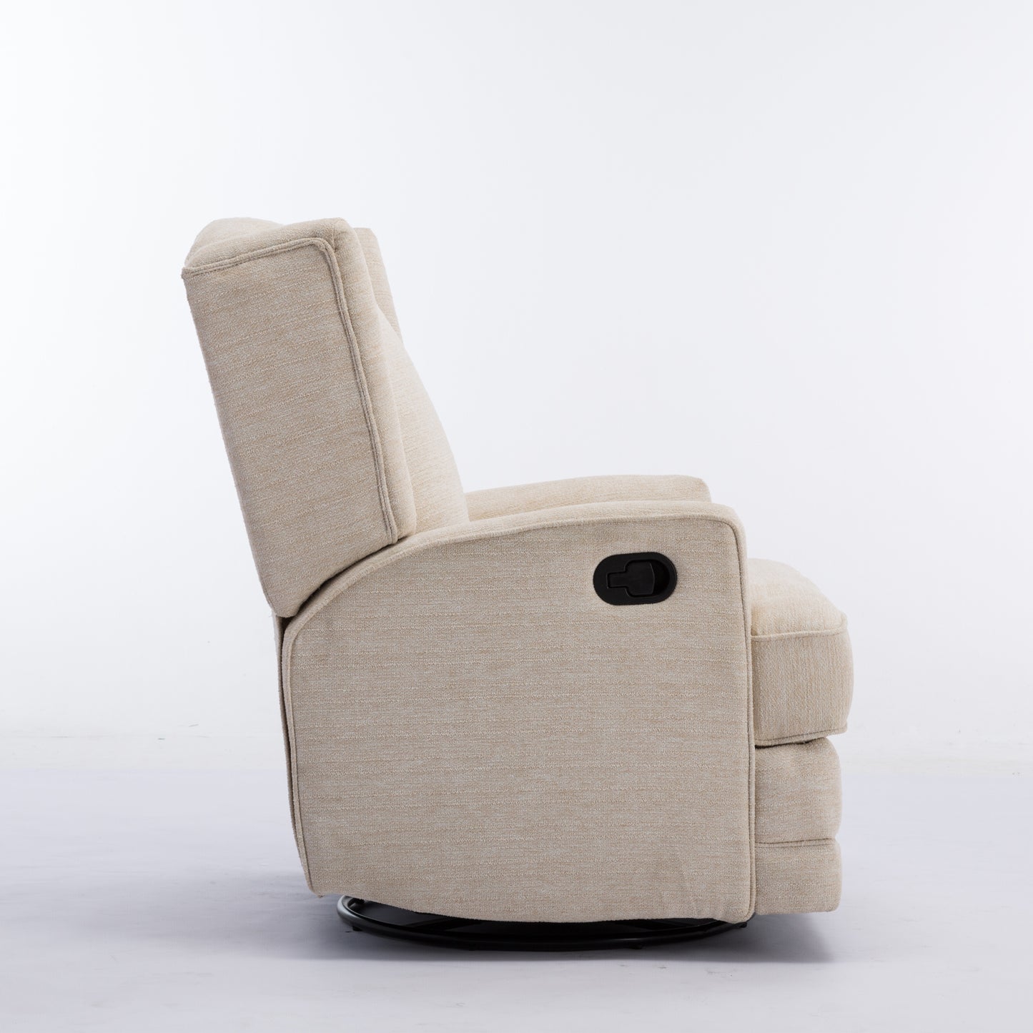 Smithfield Beige Wingback Swivel Glider Recliner