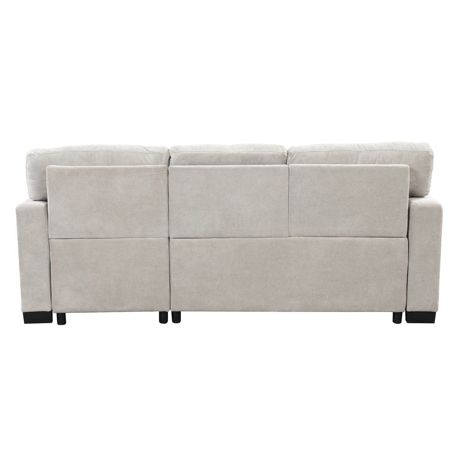 Elegant Light Gray Sectional Sofa with Versatile Storage and USB Charging