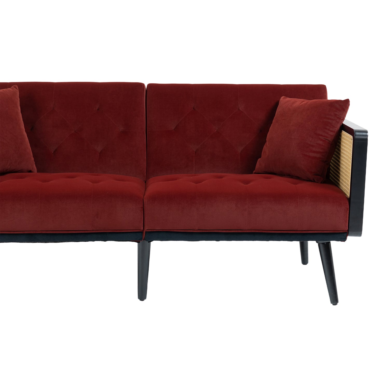 Velvet  Sofa , Accent sofa .loveseat sofa with metal  feet