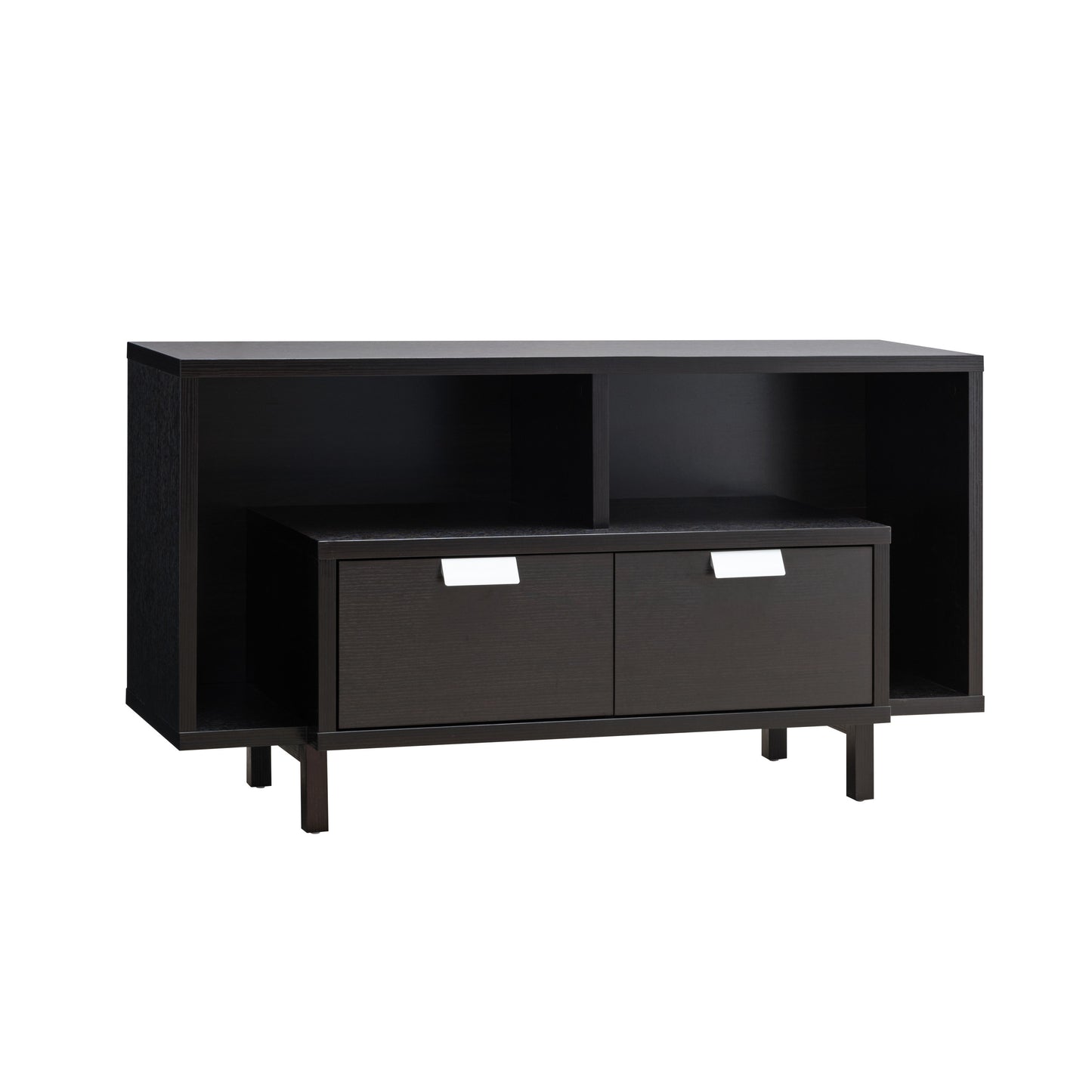 Red Cocoa Media Console with Sleek Design