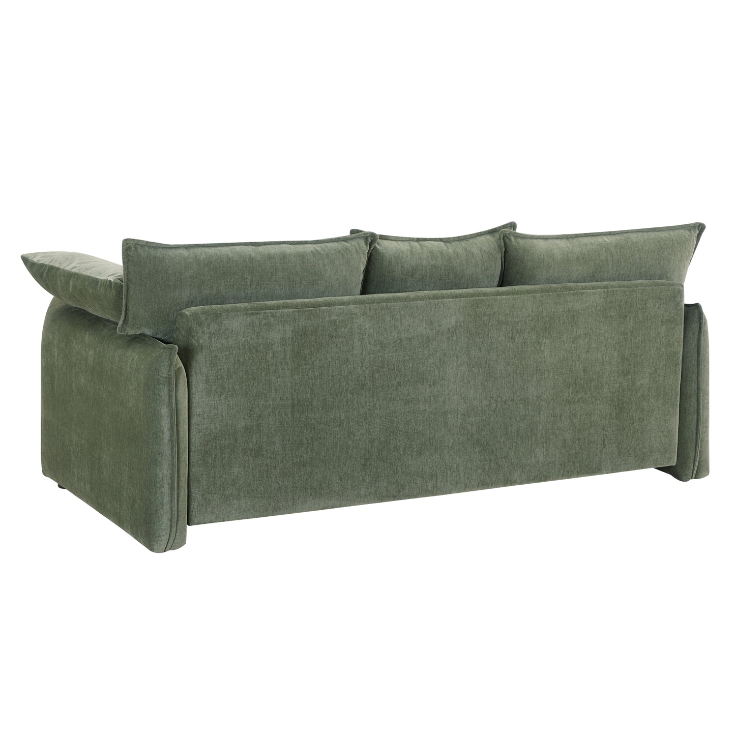 [NOT available on wayfair] Mid-century Sofa 3 Seater Cozy Couch for Living room Apartment Lounge Bedroom, Green