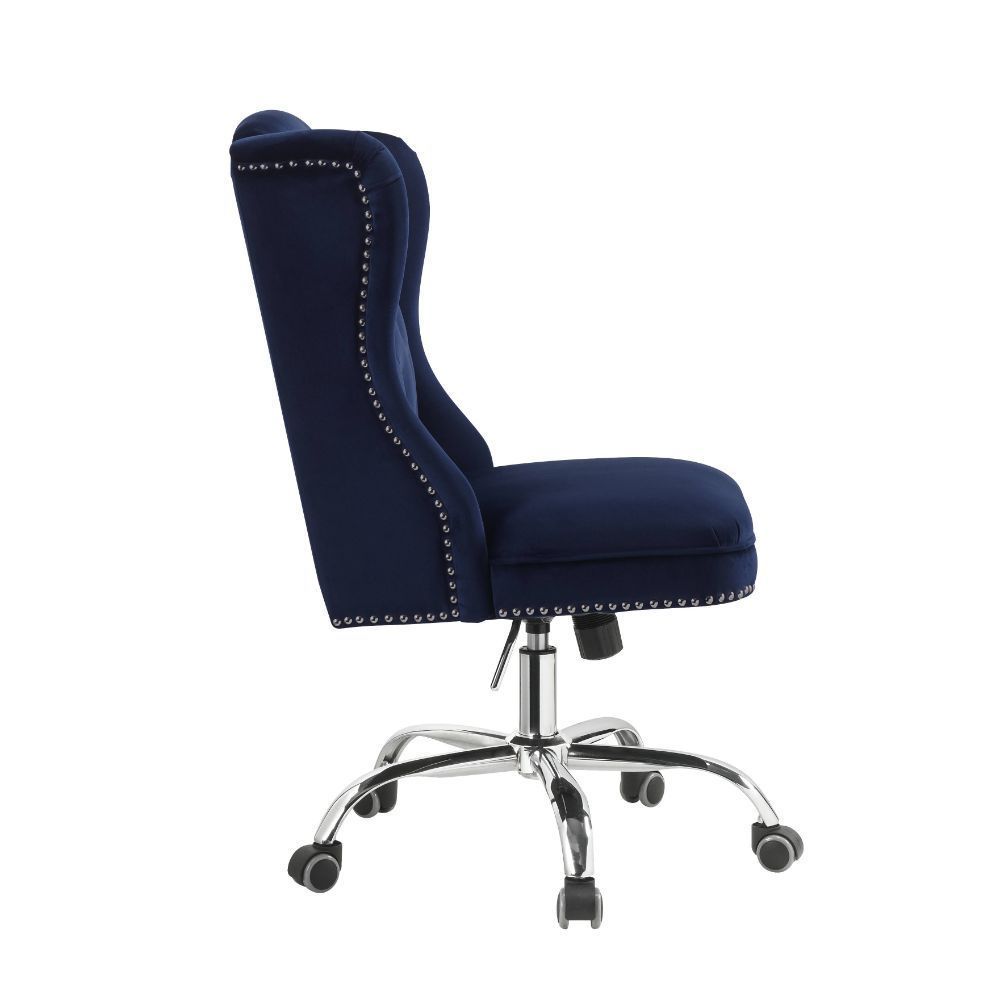 Jamesia Office Chair, Midnight Blue Velvet 92665