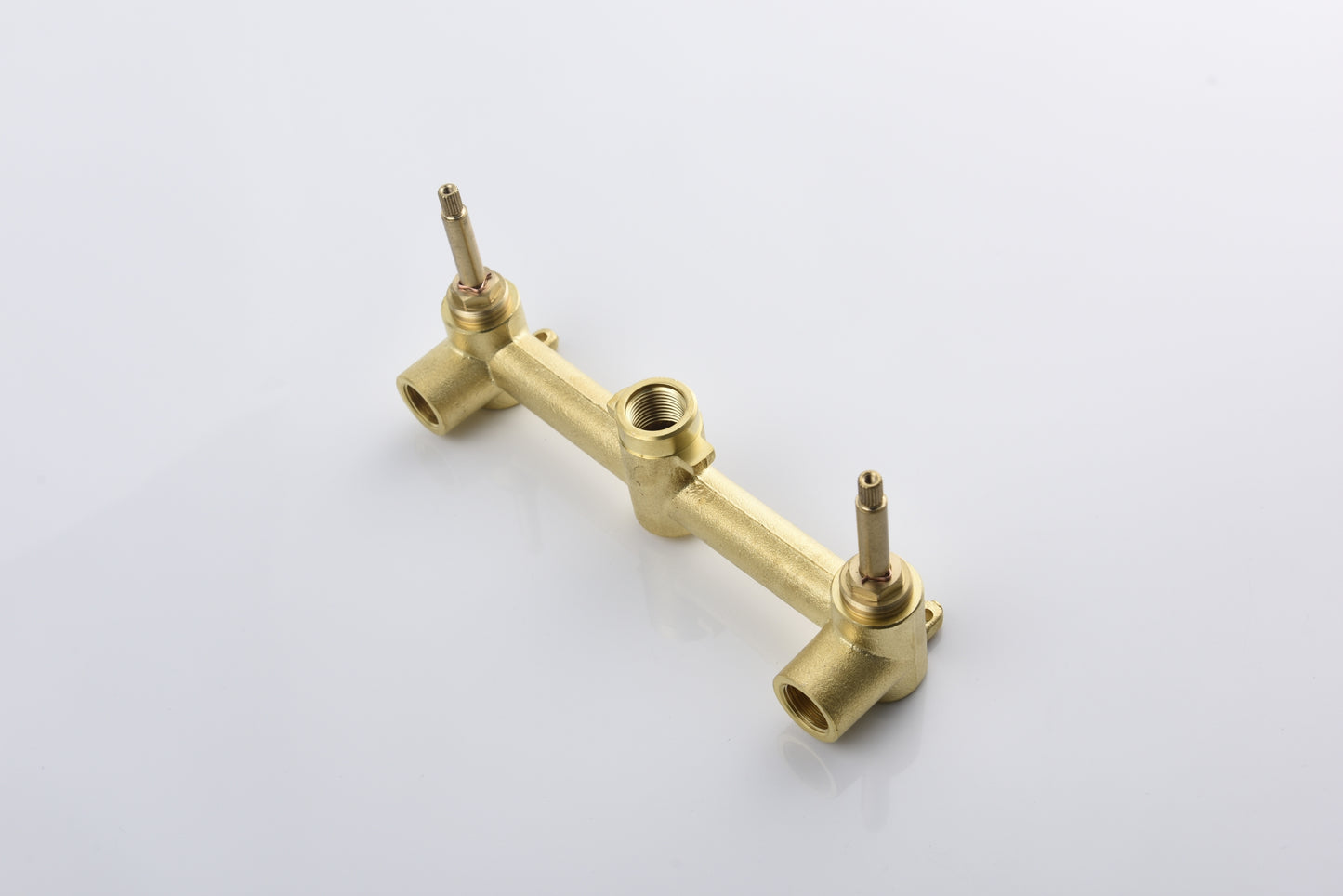 Elegant Brushed Gold Wall Mount Bathroom Faucet