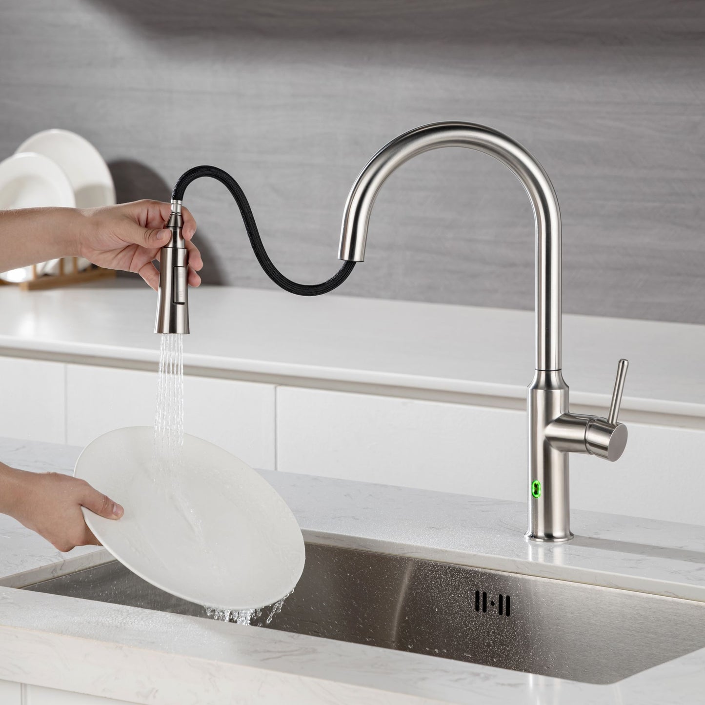 Rainlex Pull Down Touchless Kitchen Faucet