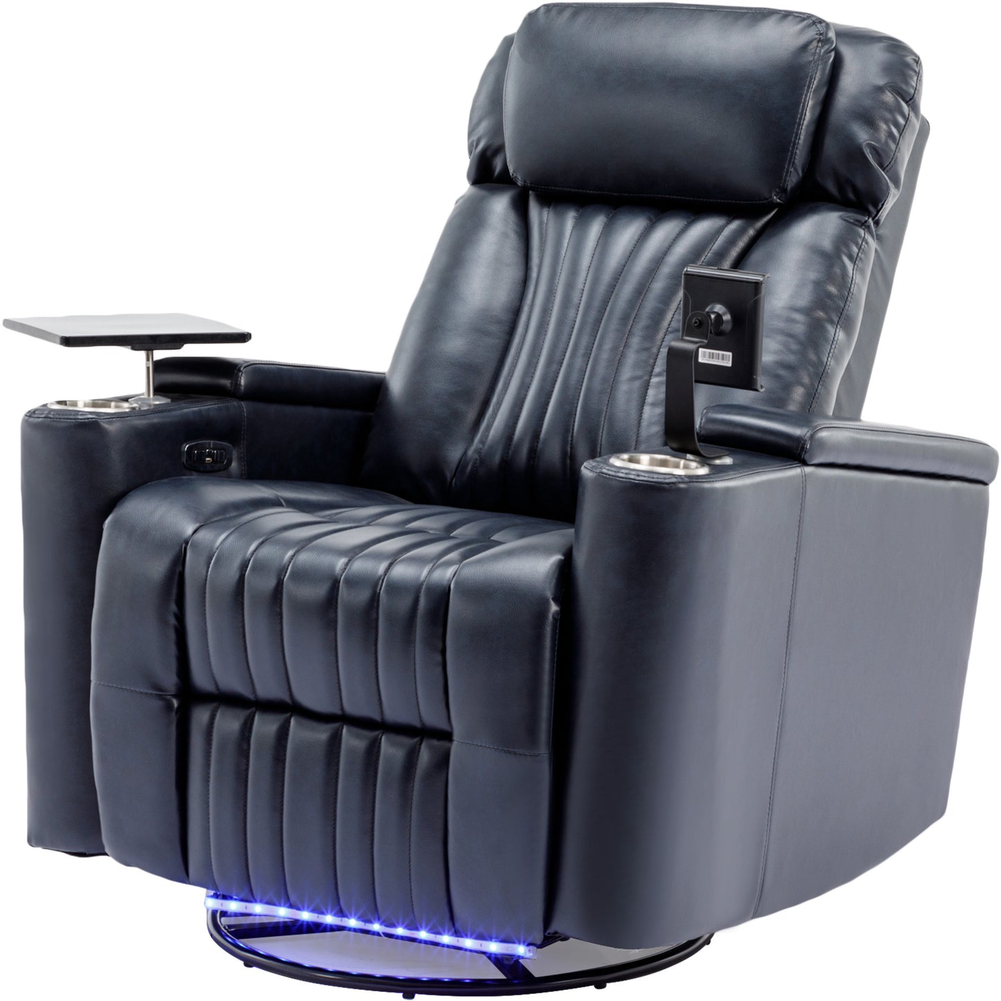 Ultimate Comfort 270° Power Swivel Recliner with Home Theater Features, Blue
Ultimate Comfort 270° Power Swivel Recliner with Home Theater Features, Blue