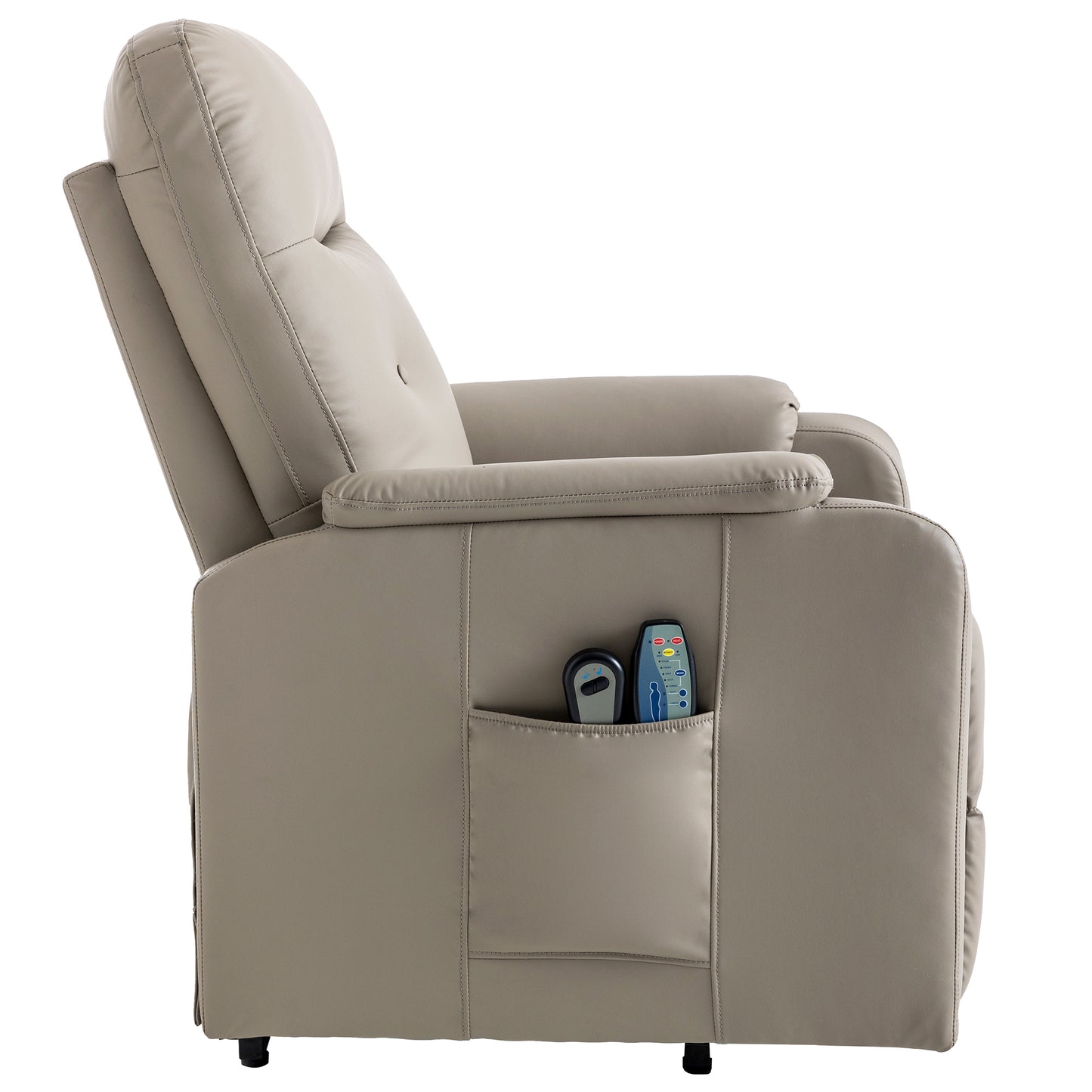 Electric Power Lift Massage Recliner Chair with Heating, Side Pocket, and Comfortable Design