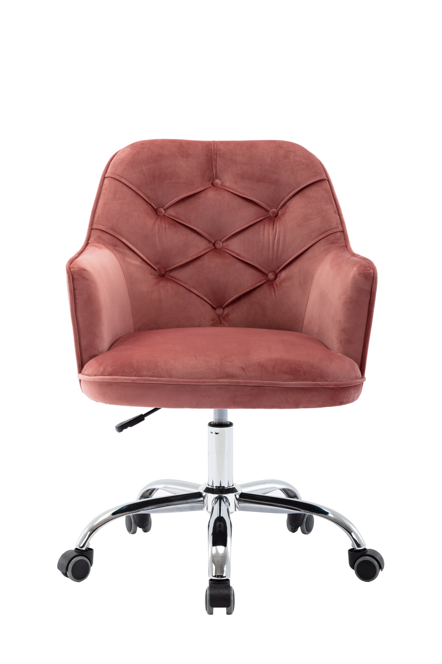 Velvet Swivel Shell Chair for Living Room ,Office chair , Modern Leisure Arm Chair Bean red