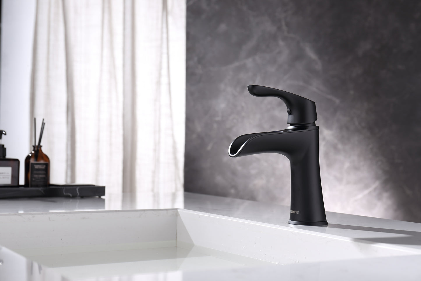 Modern Matte Black Bathroom Faucet