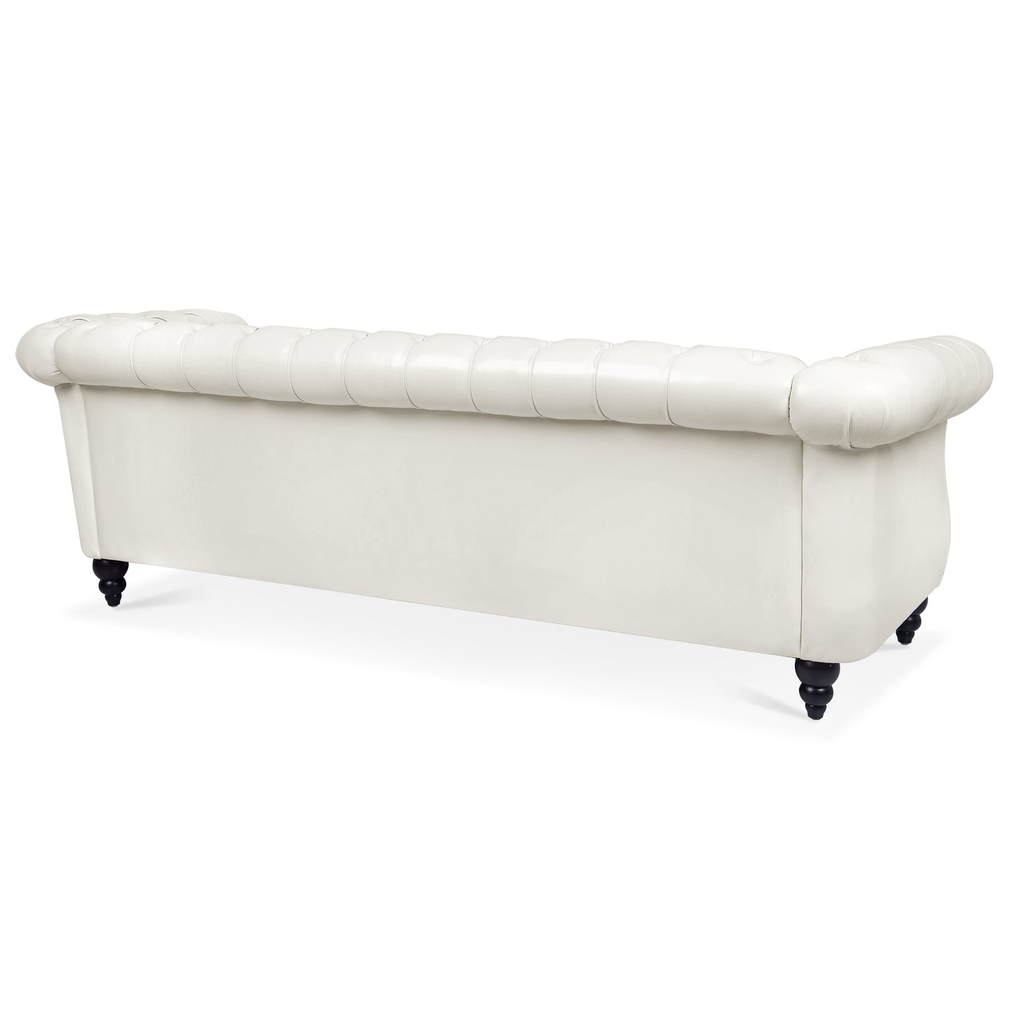 Luxurious 84.65 Rolled Arm Chesterfield 3 Seater Sofa