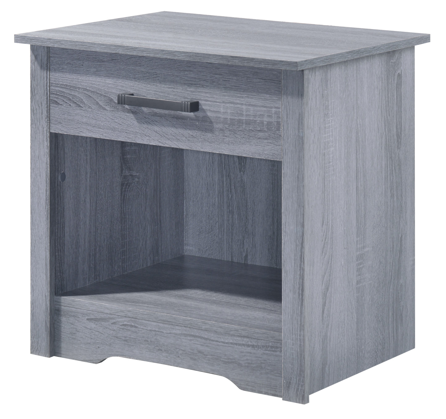 Hudson-1 G029-N  1 Drawer RTA Nightstand , Gray