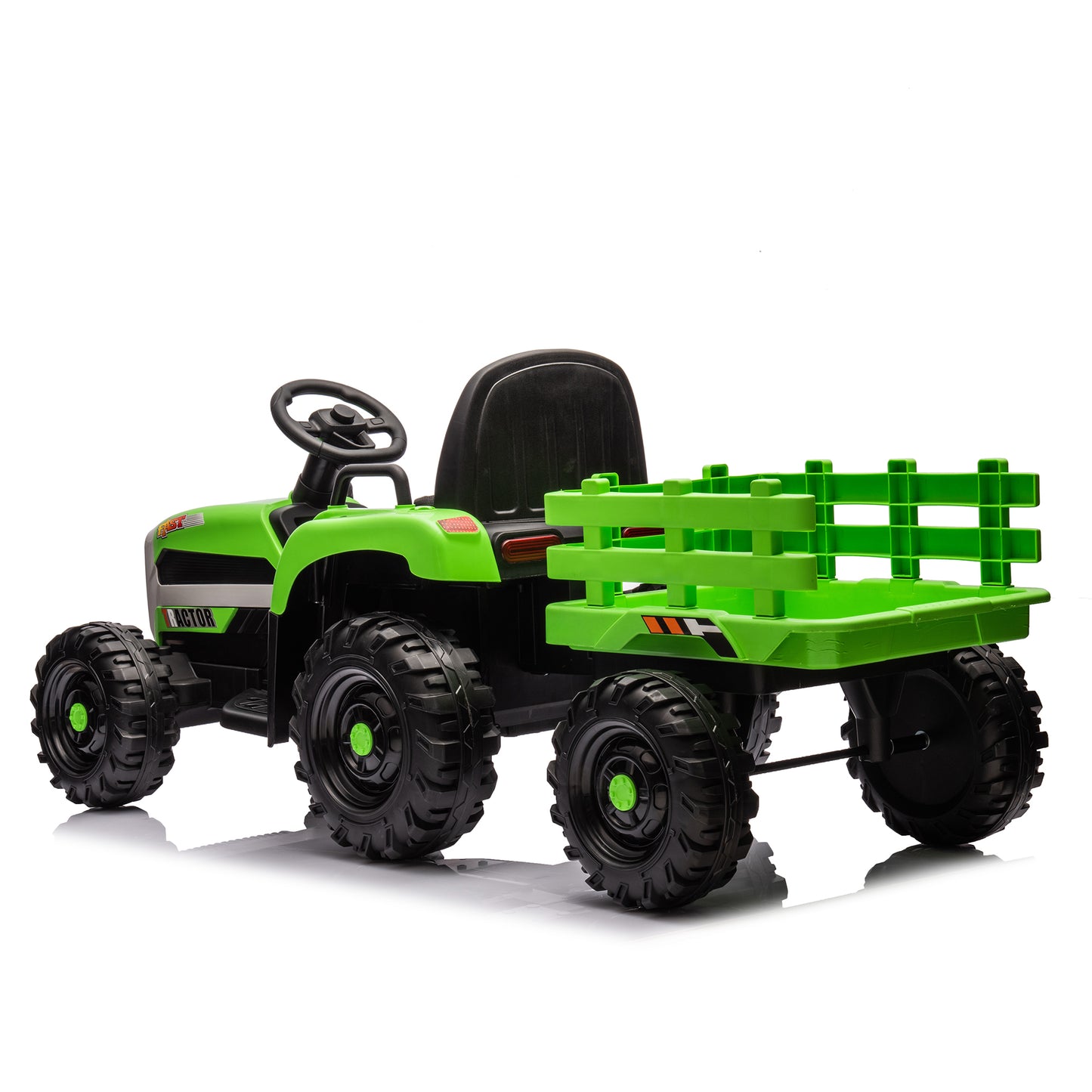 12V Battery Powered Ride on Tractor with Trailer and Remote Control