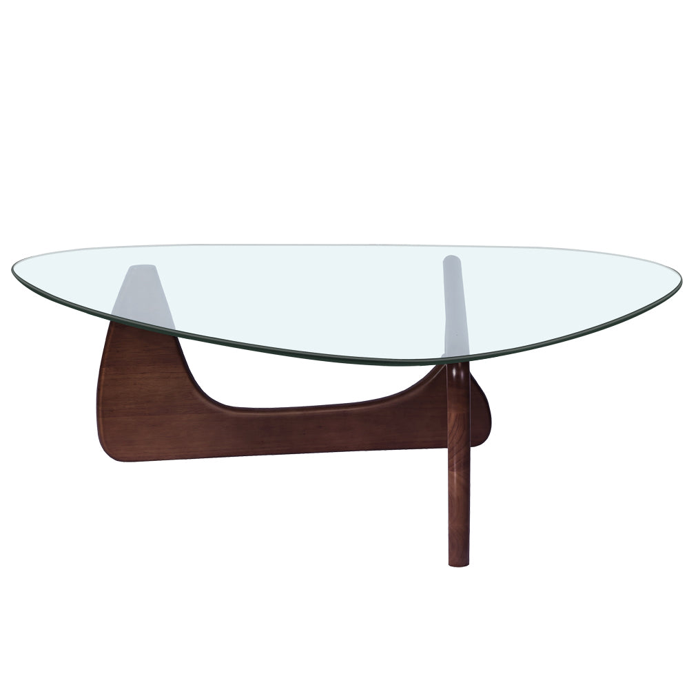 Modern Triangle Solid Wood Coffee Table for Home