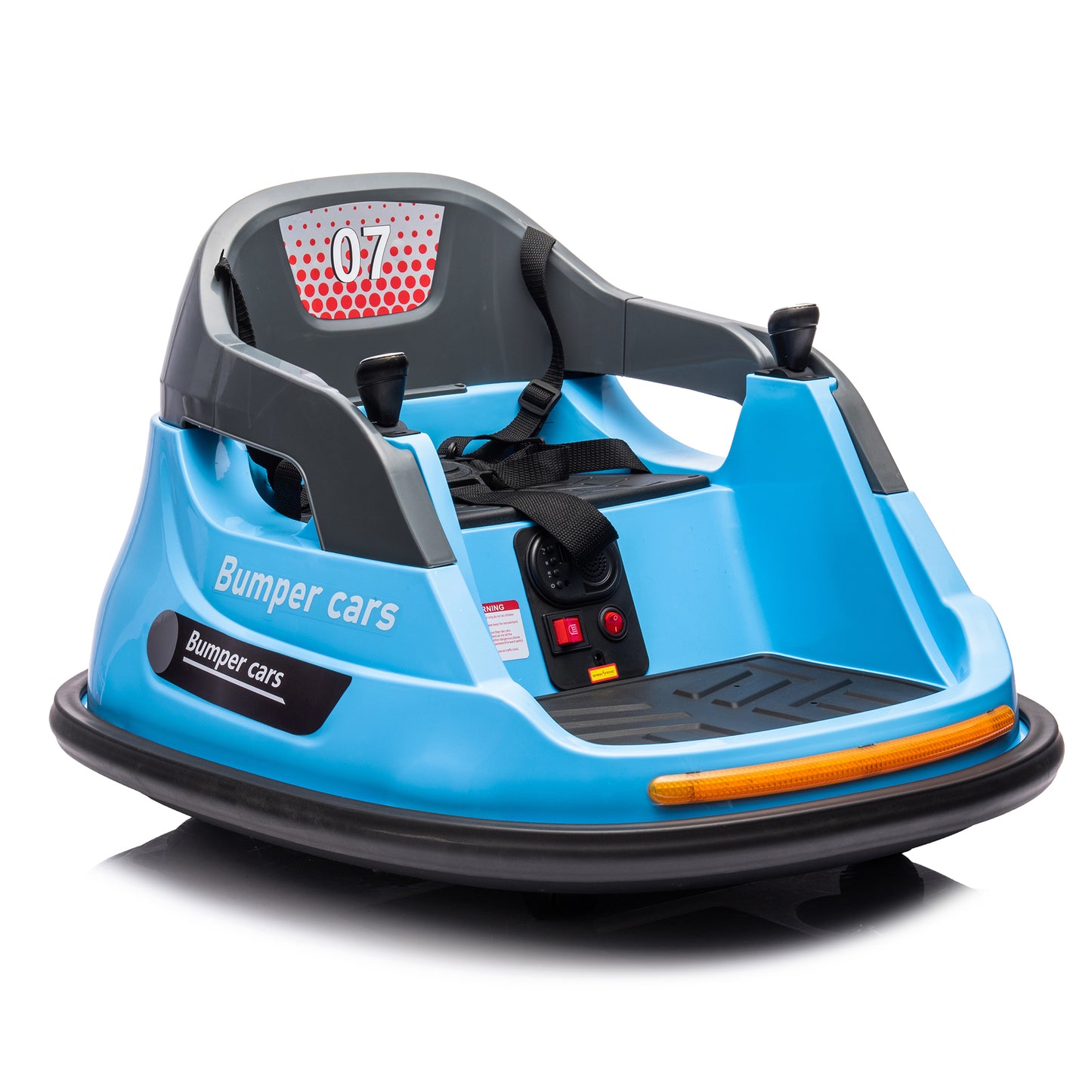 12V Ride-On Bumper Car for Kids with Remote Control and LED Lights